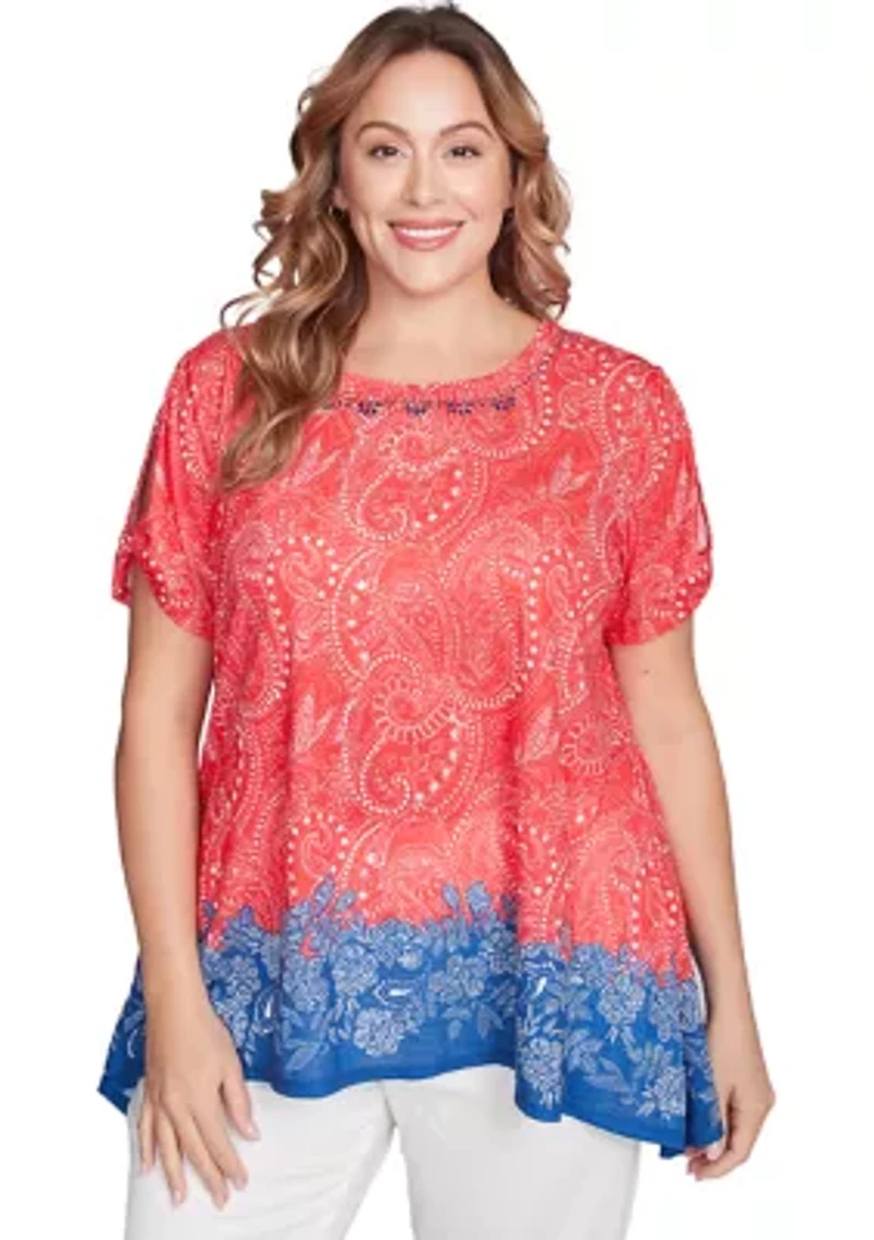 Plus Americana Embellished Jersey T-Shirt