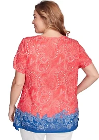Plus Americana Embellished Jersey T-Shirt