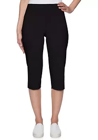Petite Pull On Tech Clamdigger Pants