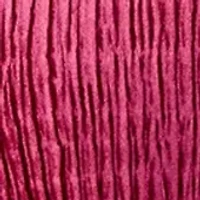 Plus V-Neck Smocked Velvet Top With Three Quarter Gathered Sleeves