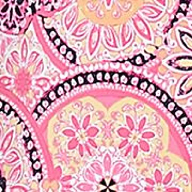 Petite Medallion Print Stretch Sleeveless Dress