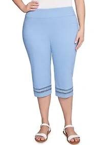 Plus Dreamy Pull On Tech Clamdigger Pants