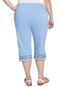 Plus Dreamy Pull On Tech Clamdigger Pants