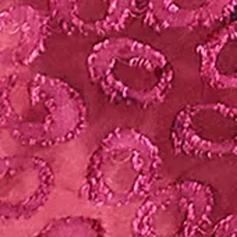 Plus Scoop Neck with Criss Cross Tie Dye Spots Jacquard Knit Shark Bite Top