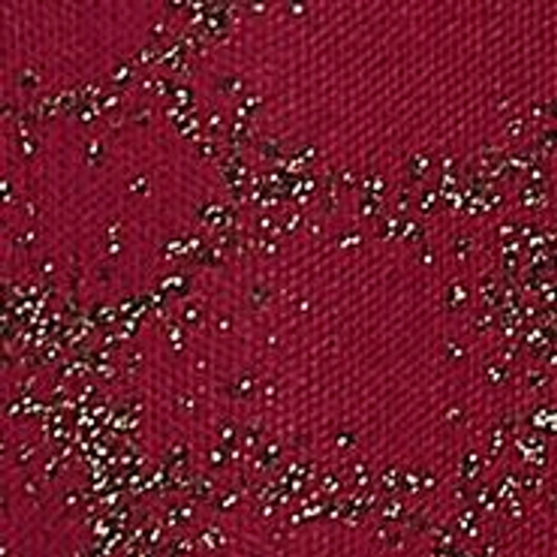 Plus Floral Metallic Jacquard Sweater with Poplin Shirting TwoFer Top