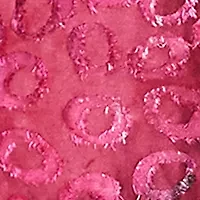 Petite Scoop Neck With Criss Cross Tie Dye Spots Jacquard Knit Sharkbite Top