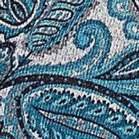 Petite Paisley Hacci Twist Front Top
