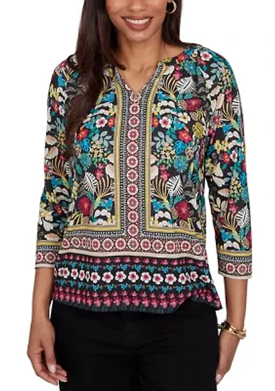 Women's Paradise Tropic Print Knit Top