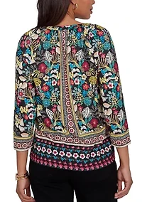 Women's Paradise Tropic Print Knit Top