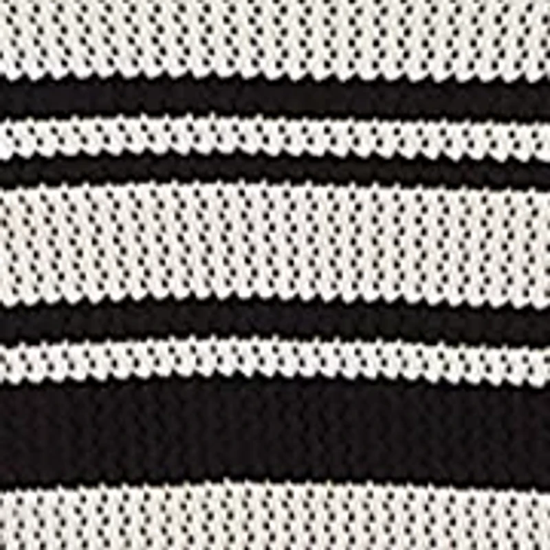 Striped Mesh Sleeveless Sweater Dress