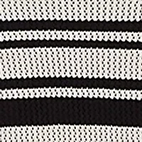 Striped Mesh Sleeveless Sweater Dress