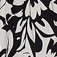 Mono Floral Tiered Cotton Knit Pocket Dress