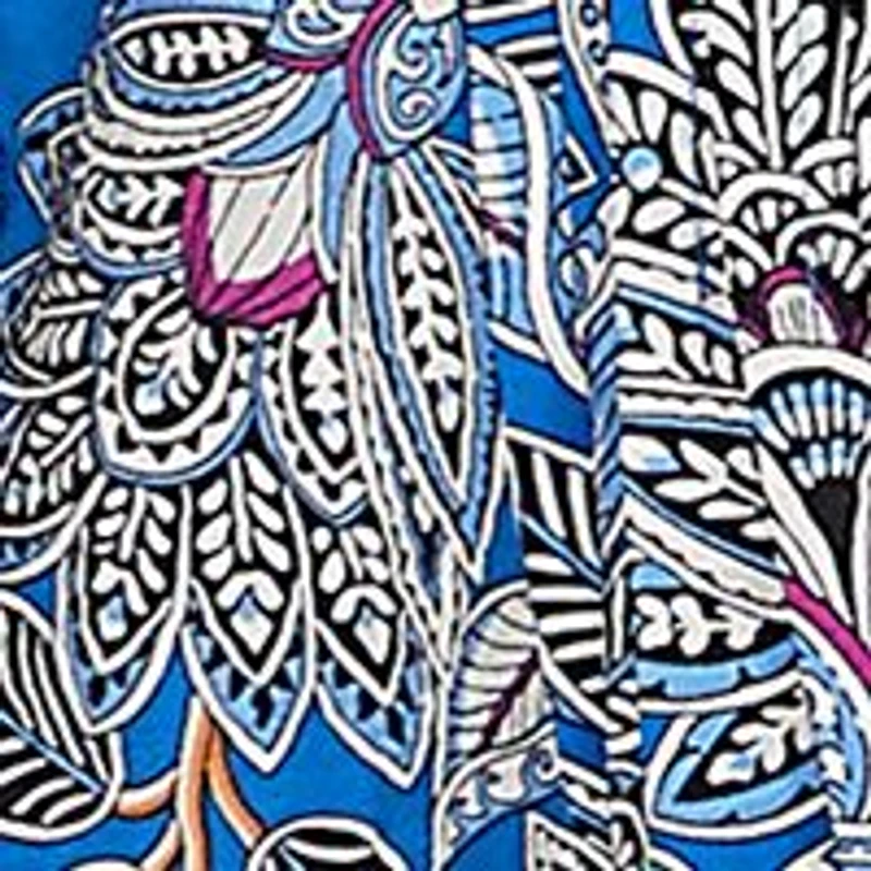 Plus Floral Printed Rayon Top