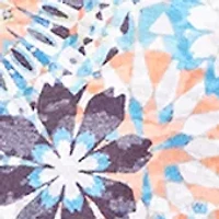 Plus Knit Medallion Burnout Tie Sleeve Top