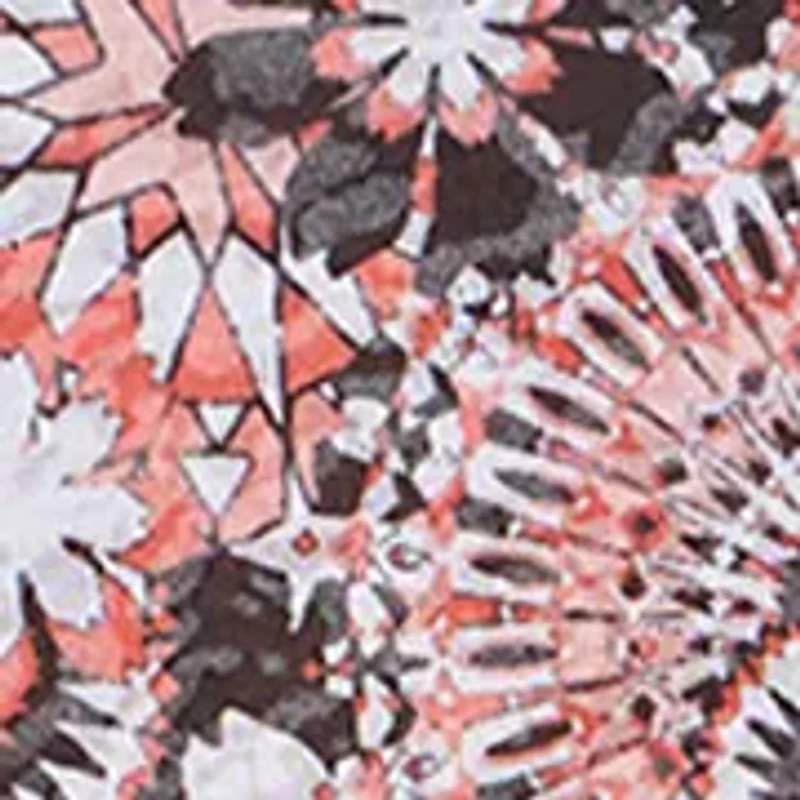 Plus Knit Medallion Burnout Tie Sleeve Top