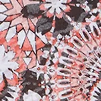 Plus Knit Medallion Burnout Tie Sleeve Top