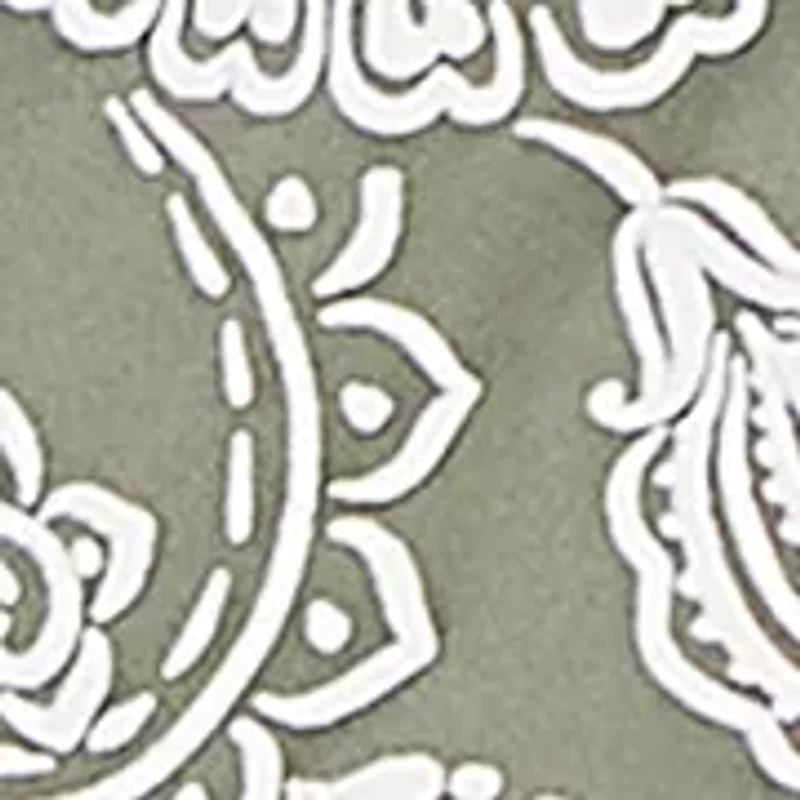 Women's Jacobean Paisley Puff Print Top