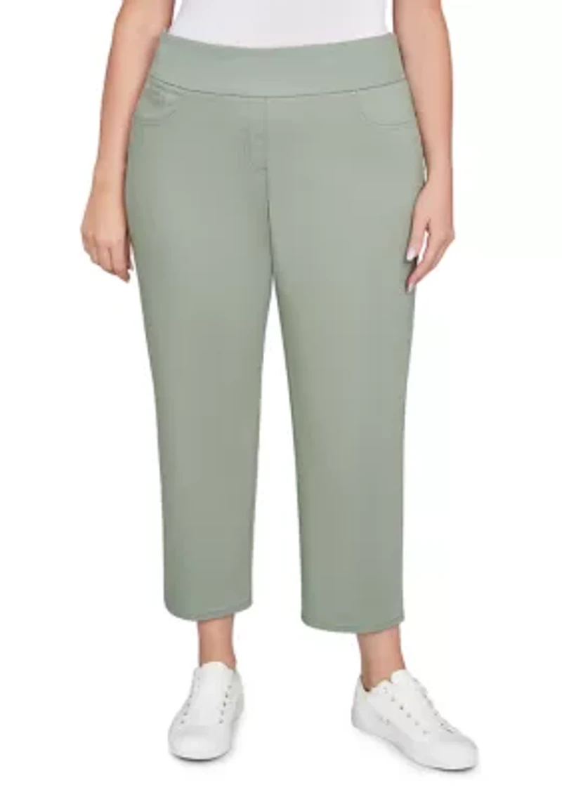 Plus Soft Denim Faux Pocket Jeans