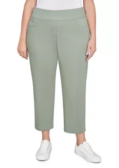 Plus Soft Denim Faux Pocket Jeans
