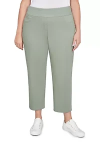 Plus Soft Denim Faux Pocket Jeans