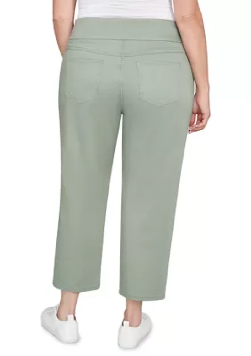 Plus Soft Denim Faux Pocket Jeans