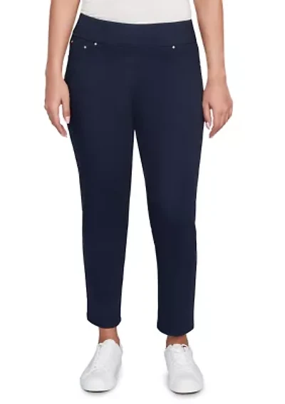 Petite Soft Denim Faux Pocket Jeans