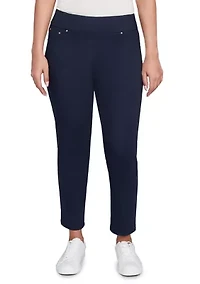 Petite Soft Denim Faux Pocket Jeans