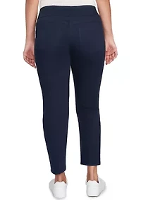 Petite Soft Denim Faux Pocket Jeans