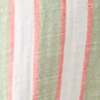 Petite Yarn-Dyed Short Sleeve Collared Shirt with Tie Front