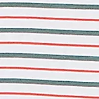 Petite Paisley Stripe Elbow Sleeve Top