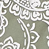 Petite Jacobean Paisley Puff Print Top
