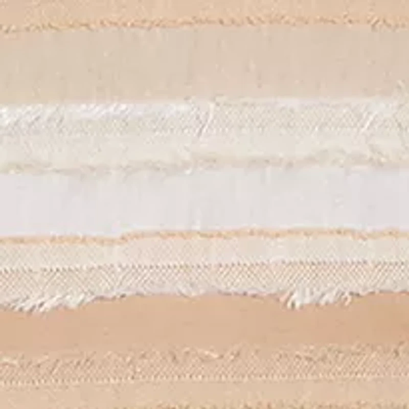 Petite Textured Stripe Drawstring Top