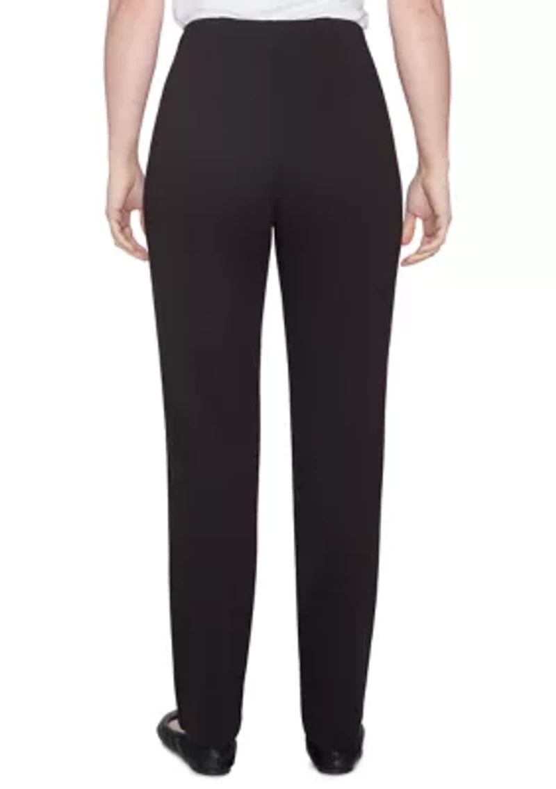 Petite Key Items Pull On Ponte Pants