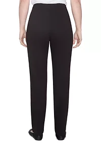 Petite Key Items Pull On Ponte Pants