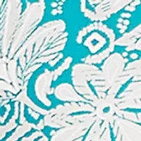 Petite Ibiza Ombre Floral Puff Print Top