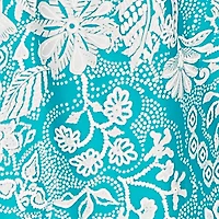 Petite Ibiza Ombre Floral Puff Print Top