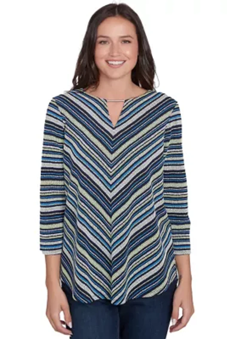 Women's Pebble Stripe Knit Top