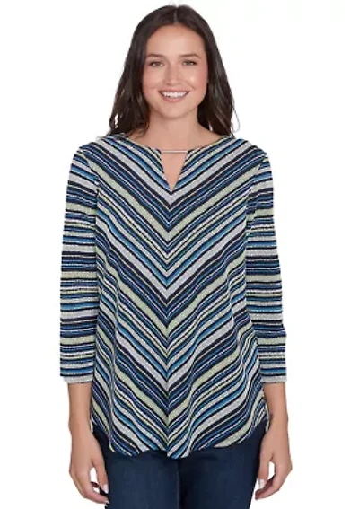 Women's Pebble Stripe Knit Top