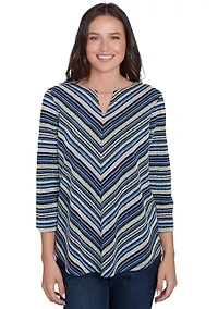Women's Pebble Stripe Knit Top