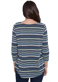 Women's Pebble Stripe Knit Top