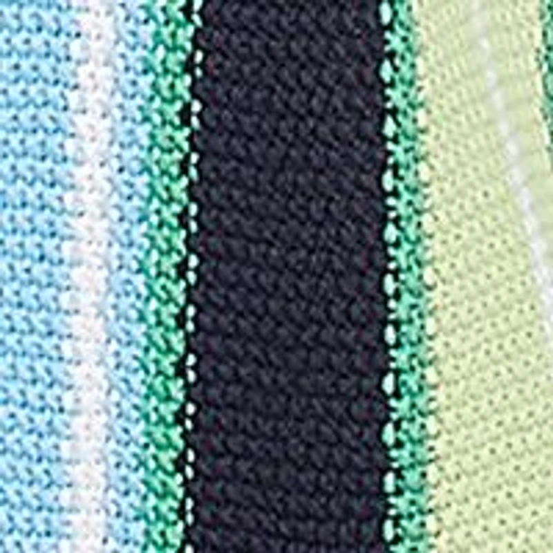 Women's Open Front Chunky Knit Striped Cardigan