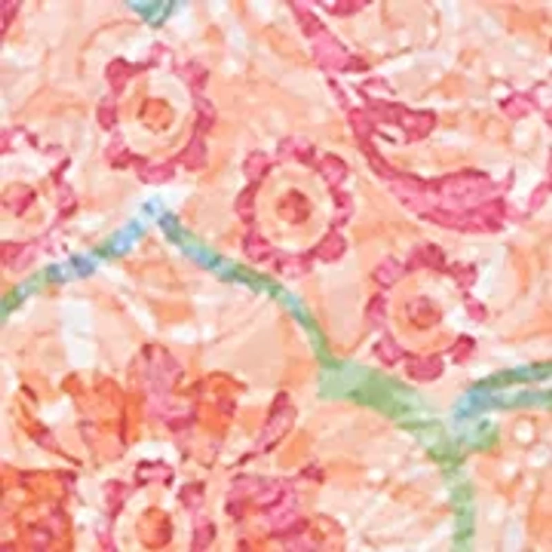 Women's Short Sleeve Scoop Neck Border Print Shirt