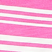 Women's Spliced Stripe Tipped Neck T-Shirt