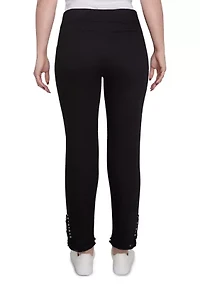 Women's Luxury Pull-On Black Denim Jeans