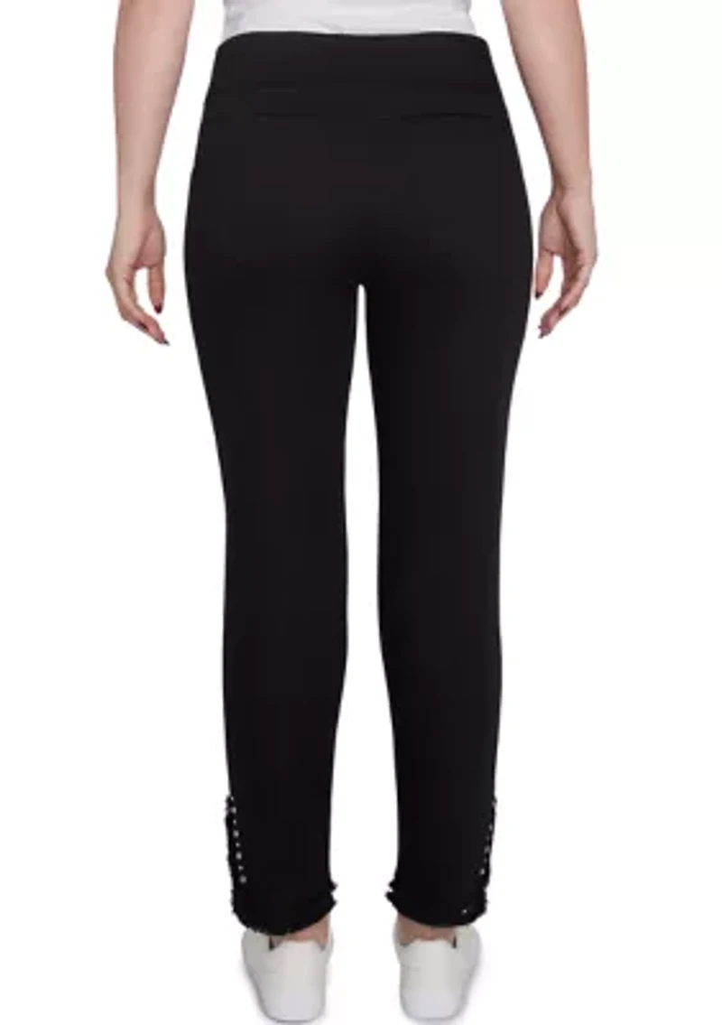 Petite Luxury Pull-On Black Denim Jeans