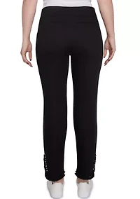 Petite Luxury Pull-On Black Denim Jeans