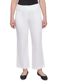 Petite Luxury Wide Leg Denim Jeans