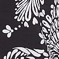 Petite Monotone Floral V-Neck Top