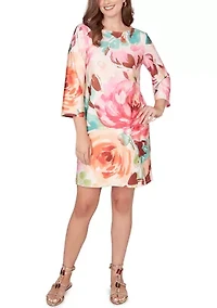 Women's Bold Floral Print UPF Knit Dress