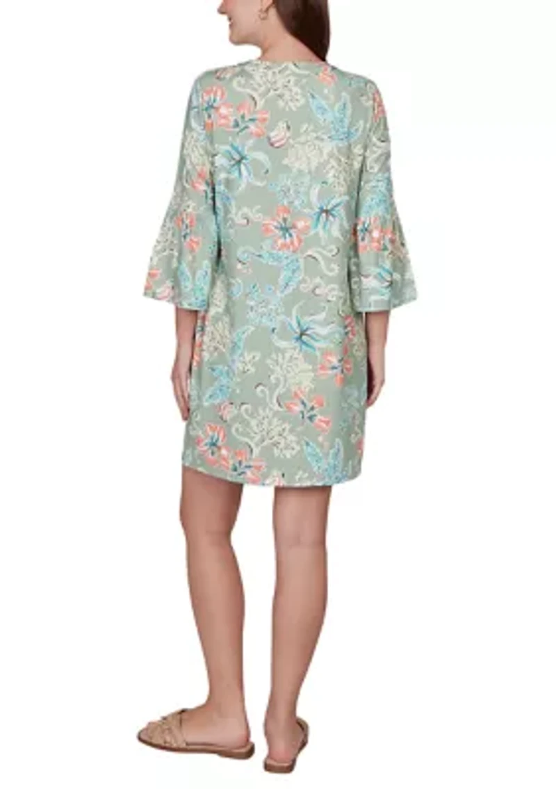 Women's Oceania Floral UPF Knit Dress